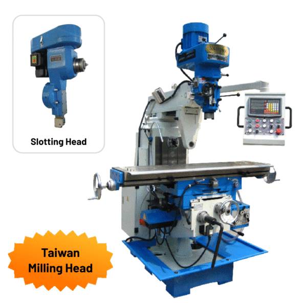X-6332WA Vertical and Horizontal Turret Milling Machine - Image 2